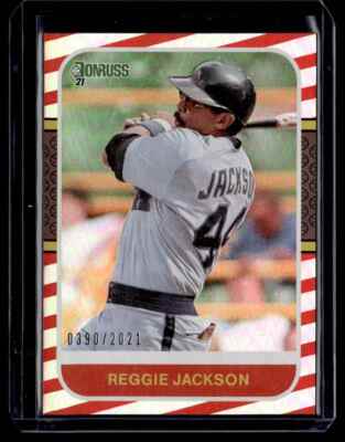 2021 Donruss Red Stripe Reggie Jackson 0390/2021 California Angels #233