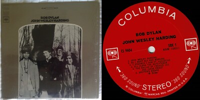 BOB DYLAN JOHN WESLEY HARDING LP IN SHRINK 360 SOUND STEREO JUDAS PRIEST FRANKIE