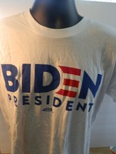 POLITICS T-SHIRT (2020) BIDEN President (Medium White)