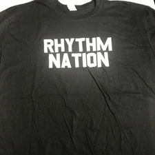 Rhythm Nation black and white t shirt multiple sizes 