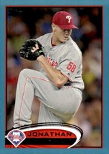 2012 Topps Blue #345 Jonathan Papelbon Philadelphia Phillies