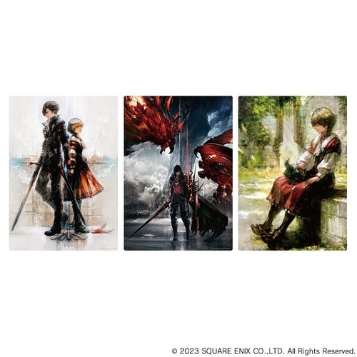 Final Fantasy XVI FF16 Ichiban Kuji Kunst Illustration klar matt Set G komplett - Bild 2 von 5