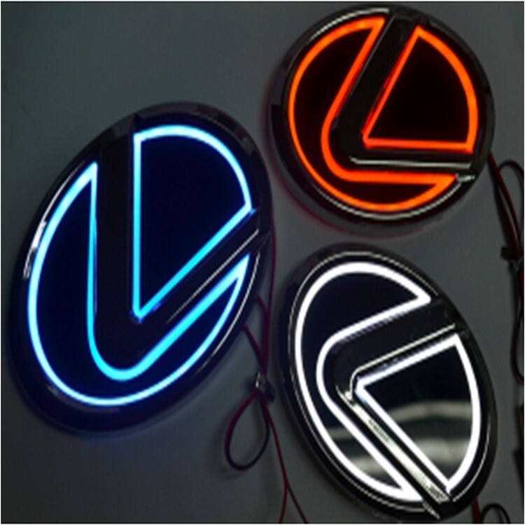 렉서스 LED 5D 엠블럼 로고 (3가지 색상, 2가지 사이즈) 외장 부품 및 액세서리 3