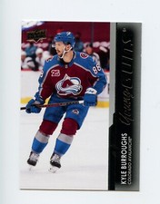 21/22 UPPER DECK YOUNG GUNS ROOKIE RC #206 KYLE BURROUGHS AVALANCHE *69910