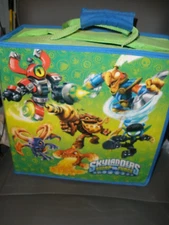 Skylanders Swap Force Green & Blue Case 14"x14"x6" Closed EUC
