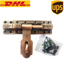 4  Vintage Iron Heavy Duty Slide Bolt Latch double lock for Metal Gates doors