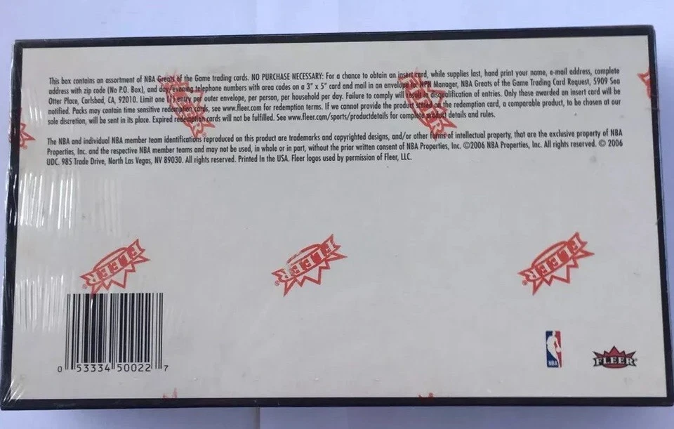 2005-06 Fleer Greats Of The Game NBA Basketball Hobby Box Factory Sealed - Image 2 of 4