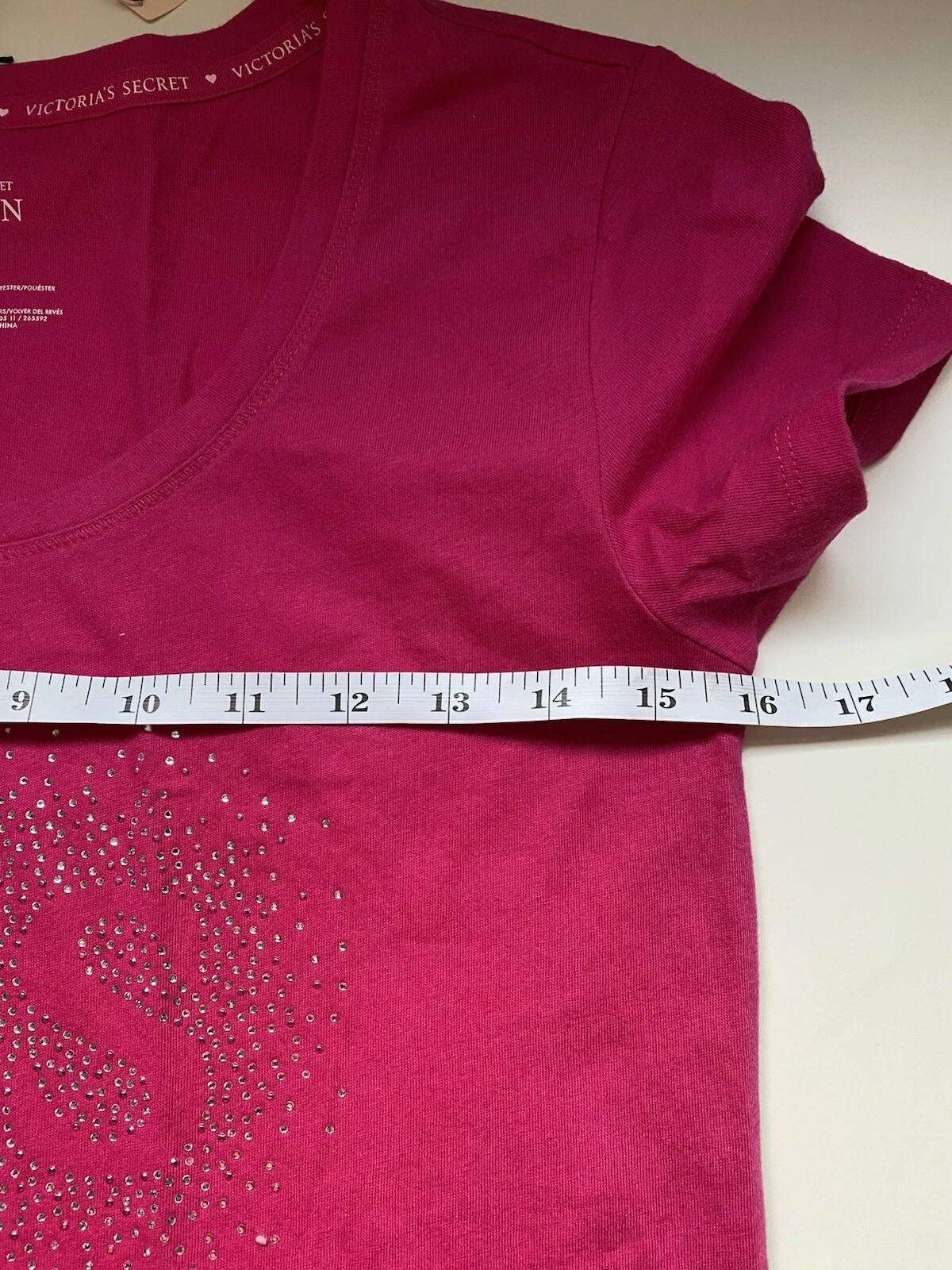 UNDERCOVER Victoria's Secret Camicia Abito Donna Piccolo Cotone Lingerie Rosa Manica Cappuccio