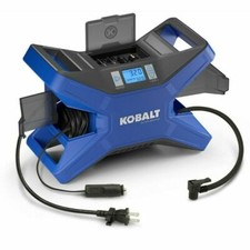 Kobalt KLDP1 Car Tire Air Inflator Dual Power 12-Volt/120-Volt Portable Inflator