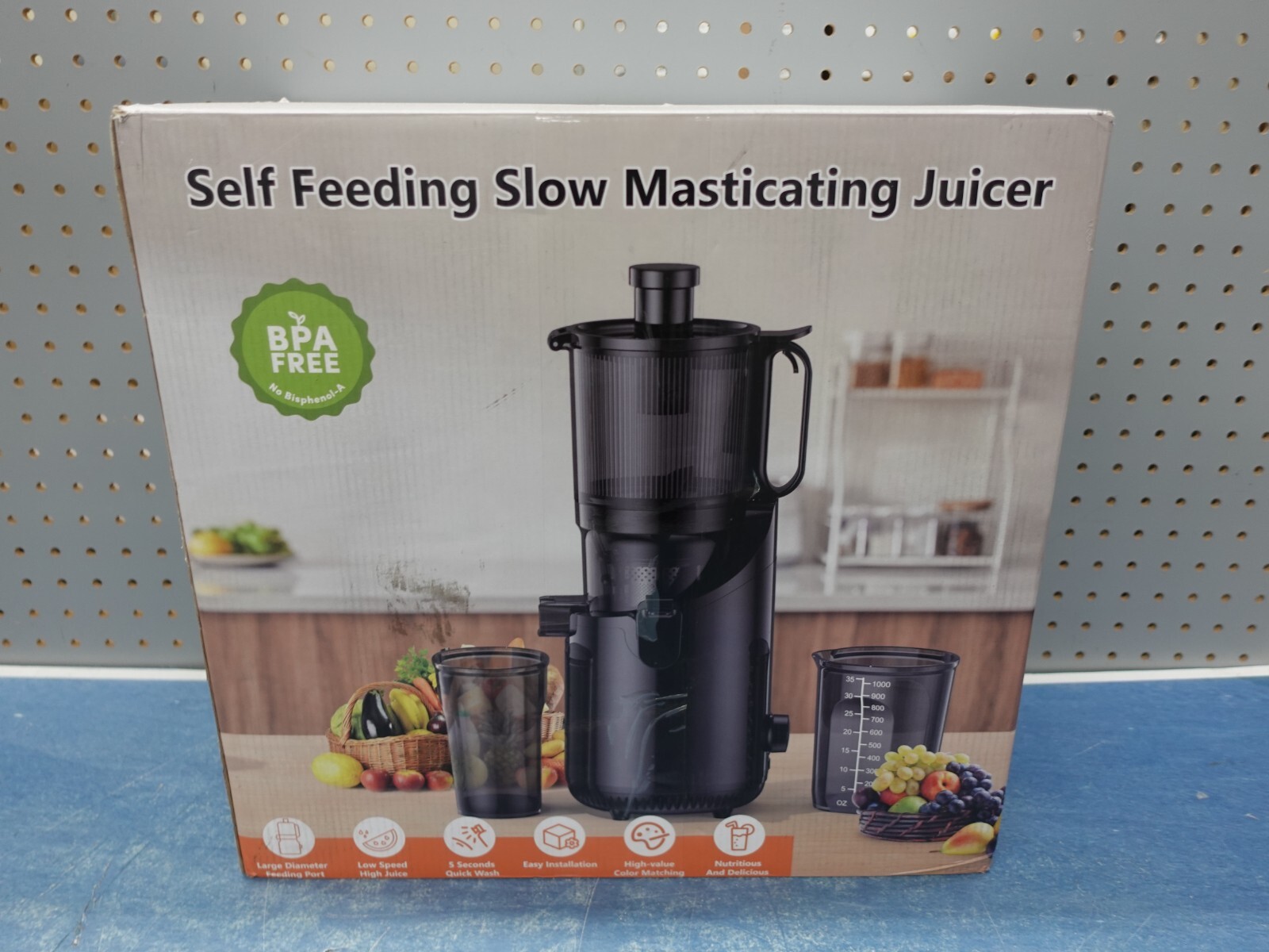 Cold Press Self Feeding Slow Masticating Juicer