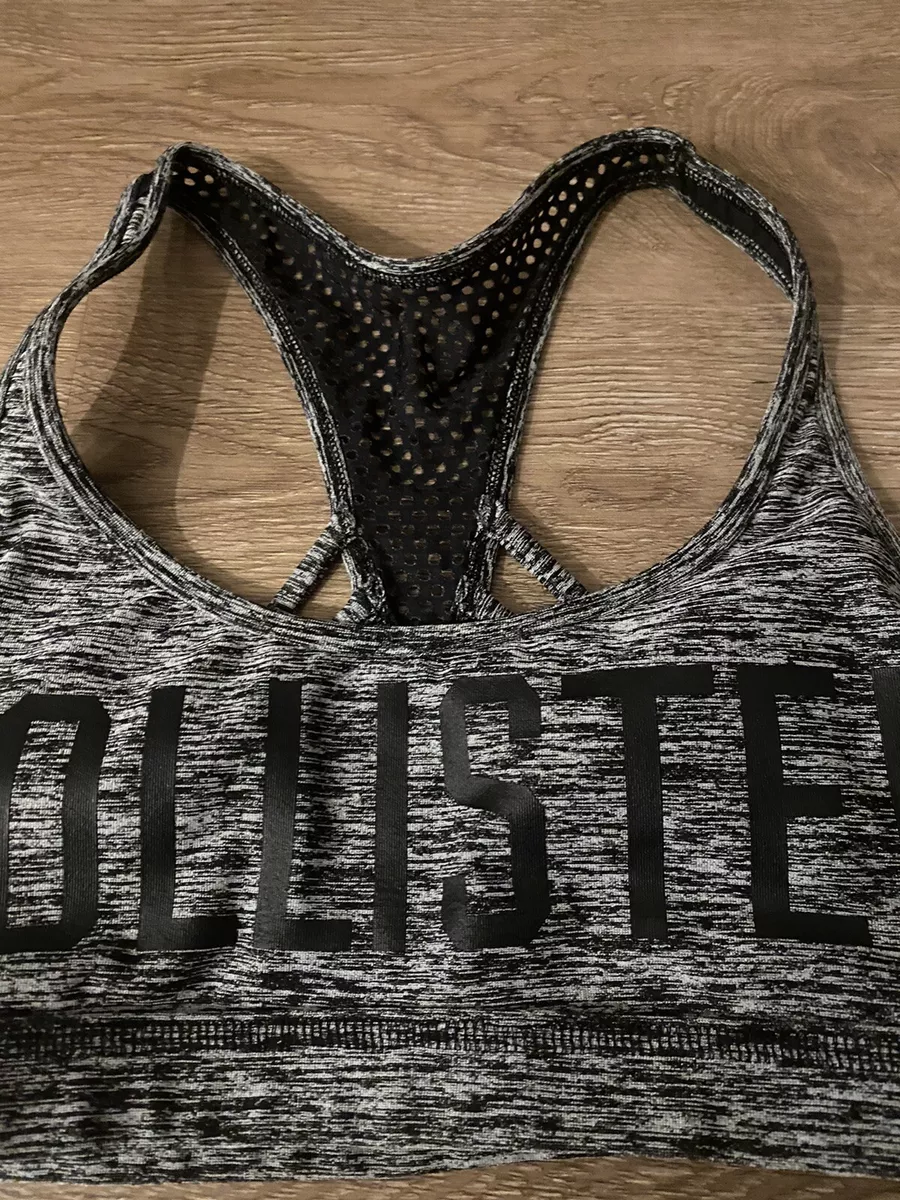 Hollister Girls Young Woman's Sports Bra NWOT Gray Size XS PERFECT