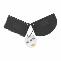 Birkmann Teigkarten-Set Easy Baking Teigschaber Schaber Kunststoff Schwarz 2-Tlg