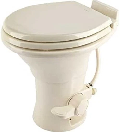 Versátil inodoro para autocaravana 310 montado en el piso con forma oblonga - ligero y duradero Foto 2 de 4