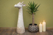 Stone Effect Giraffe Ornament 61cm | MGO Garden Home Decor | Large