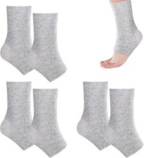 Bamboo Anti Fatigue Compression Socks for Arch Support, Swelling of Ankles, Gray