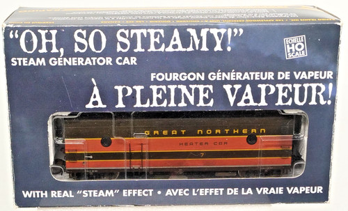 Rapido #107128 HO Great Northern GN 7 Steam Generator Car Tested WEATHERED | Condition: Used
