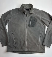 Marmot Mens Full Zip Polartec Sherpa Fleece Jacket Gray Size Large