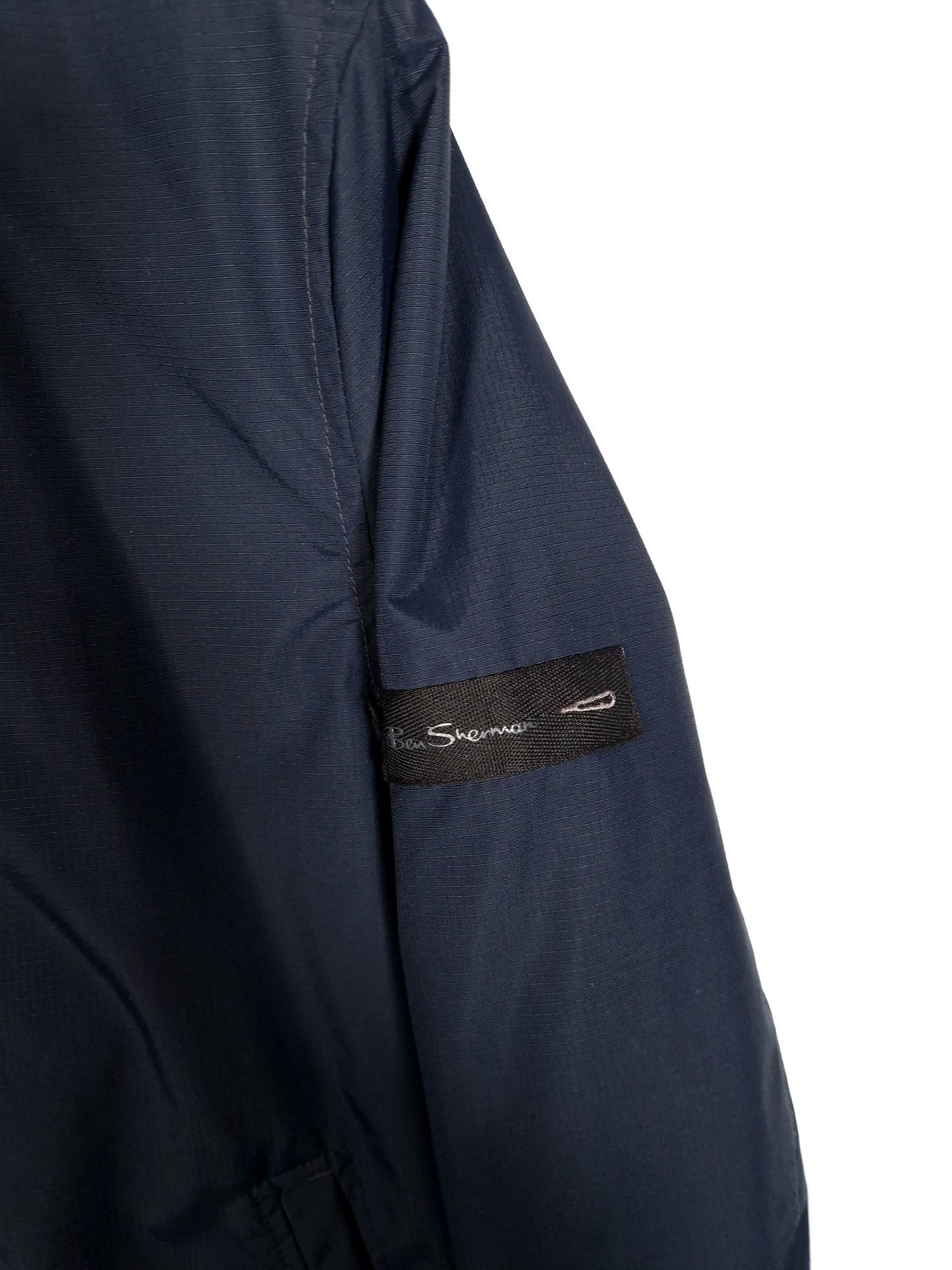 Ben Sherman Heritage Bomber Jacket Size Medium Men's Navy Lightweight Nylon image 4