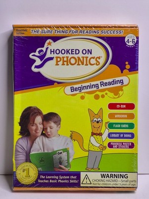 Hooked on Phonics Beginning Reading Ages 4-6  New and Sealed
