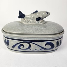 Fischtopf Heringtopf Fischterrine Staffel West Germany Ostern Karfreitag Vintage