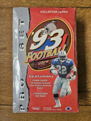 1993 PRO SET FOOTBALL FACTORY SEALED HOBBY BOX 36 PACKS 15 CARDS 1 PRISM/PACK