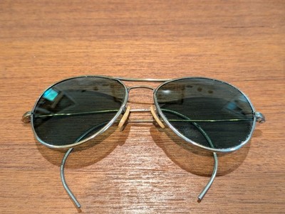 Mid Century Aviator Sunglasses Ful Vue 1 Style, Cable Temples, American Optical?