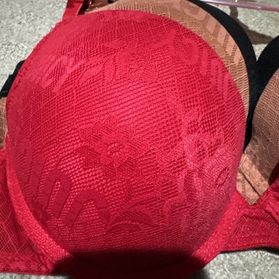 Sujetadores push up de encaje multicolor Juicy Couture Intimates 3pk. Talla 36C. ¡NUEVO CON ETIQUETAS! Foto 3 de 4