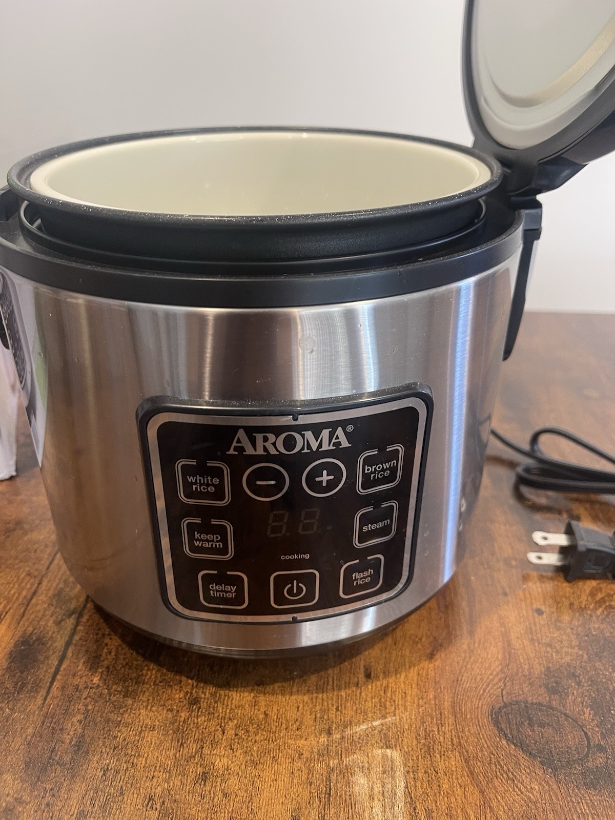 & Steamer 8 Cup Stainless Steel Silver 6 Settings