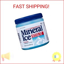 Mineral Ice Original Therapeutic Menthol Pain Relief Gel. Greaseless with "Deepc