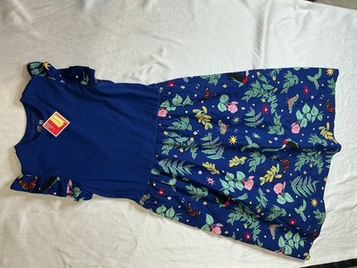 LATINO HERITAGE MONTH GIRL'S BLUE FLORAL DRESS Xxl Birds Of Paradise  Rainbow | eBay