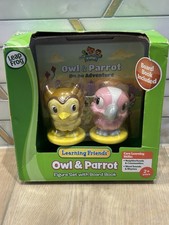 LEAP FROG LEARNING FRIENDS OWL  PARROT FIGURE SET  BOARD BOOK