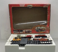 The Great American Express Train Set Smoking Engine New Bright box damaged