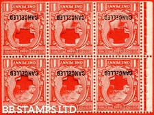 SG. 419ew. NB13a ax. 1d Scarlet. An UNMOUNTED MINT INVERTED WATERMARK com B73078