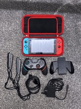 Nintendo Switch 32GB Handheld Console Neon Blue/Red Joy-Con With Accessories