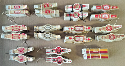 Dealers lot # 3 - 5500 Vintage Cigar Bands 11 different 500 ea Original bindings