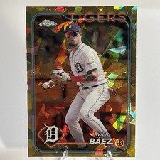 JAVIER BAEZ 2024 Topps Chrome Gold Refractors 508  /50 Detroit Tigers All Star