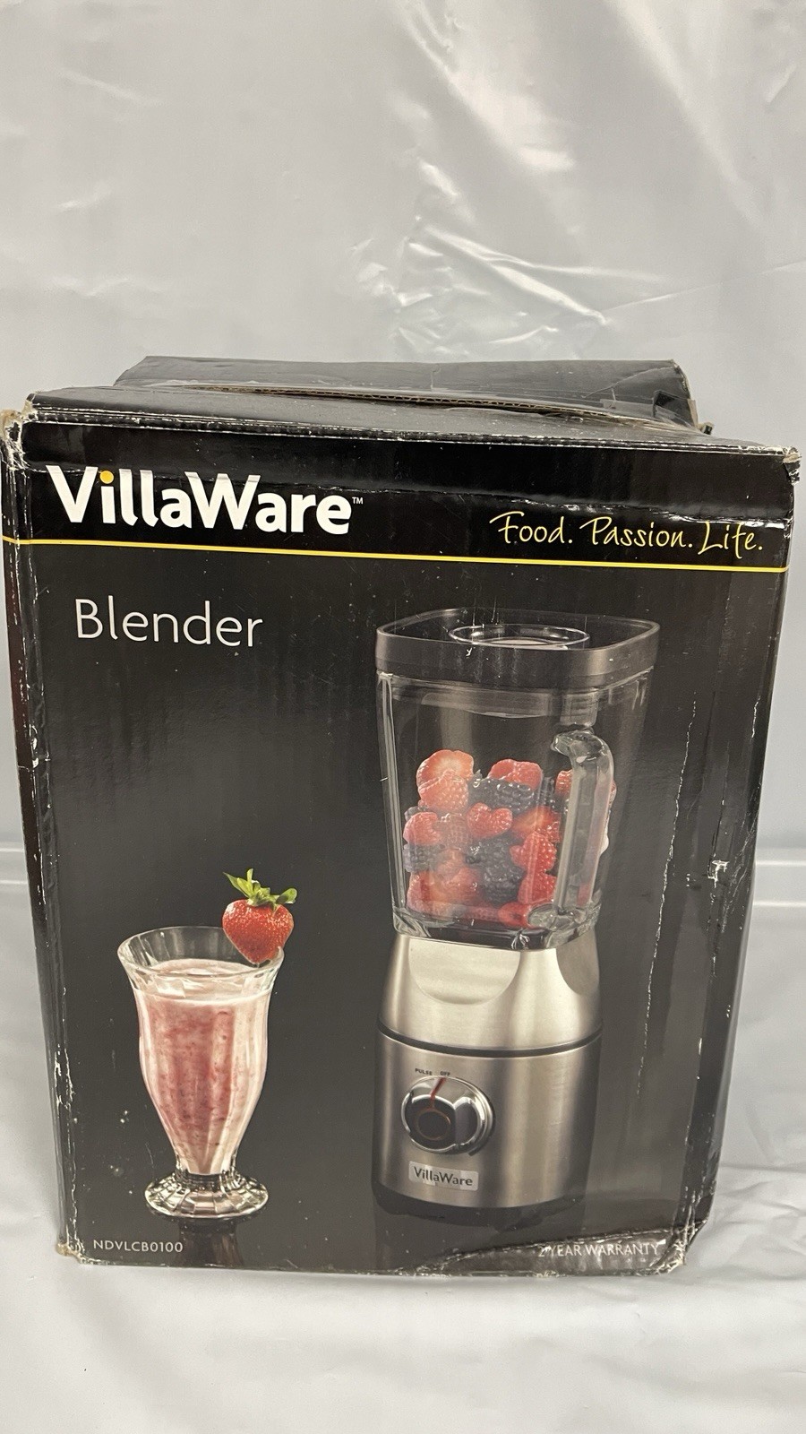 Villaware Blender Smoothie Maker 600 Watt Model NDVLCB 50 Oz
