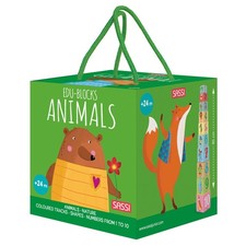 Sassi: Edu-Blocks - Animals - 10 Stacking Cubes  Booklet, Nature, Shapes