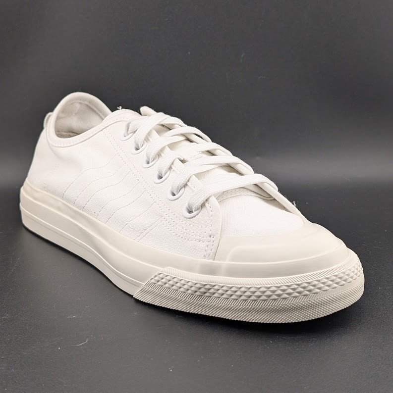 adidas Men's Size 8 / Wo's 9 Nizza RF Canvas Shoes Triple White
