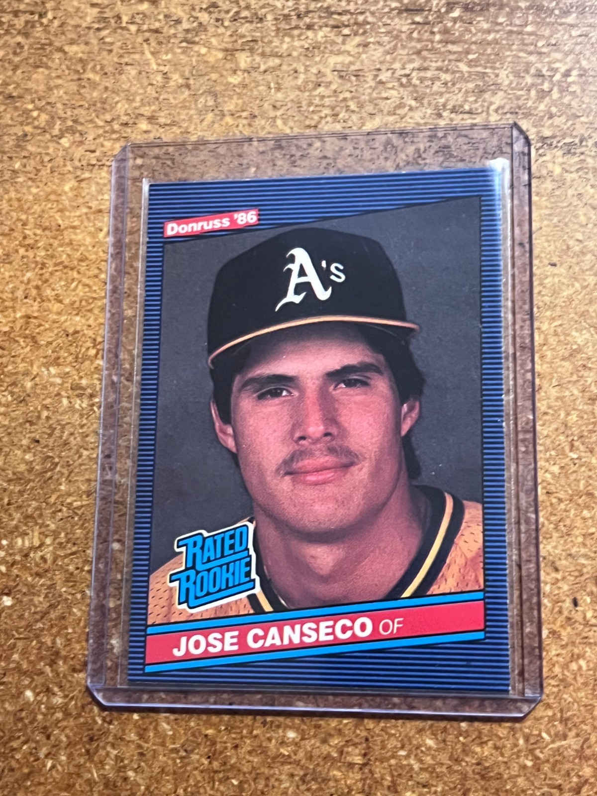 1986 Donruss Baseball Rated Rookie # 39 Jose Canseco RC