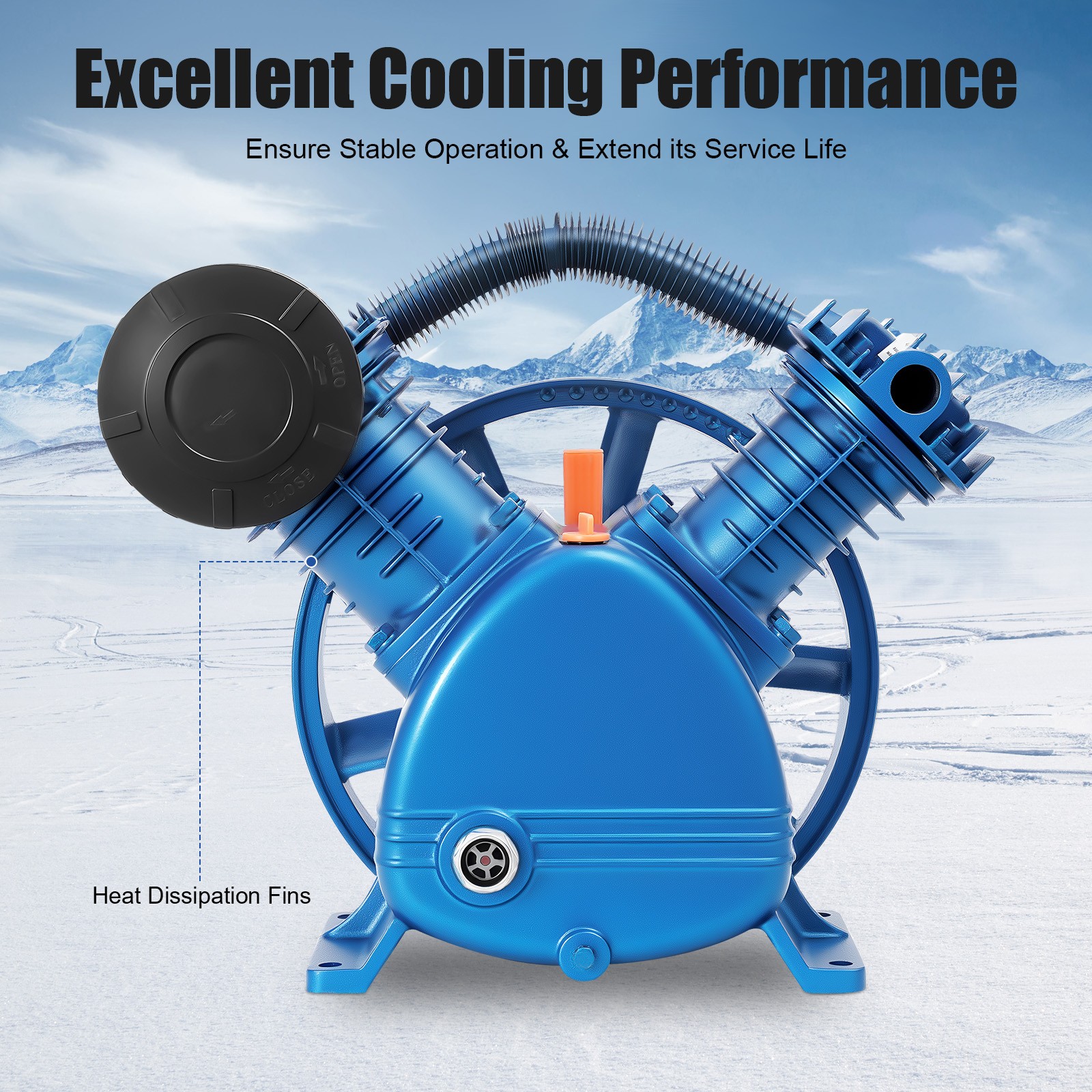 Pump Motor Head Double Stage 175psi