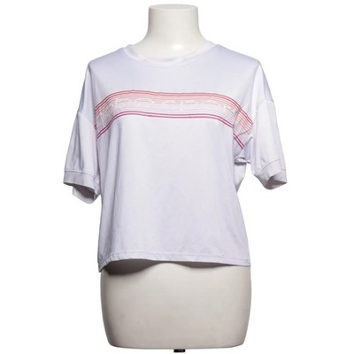 Bebe Sport, T-shirt, Größe: M, Weiß/Pink, Elasthan/Polyester, Streifen #k16