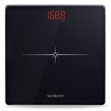 NUTRI FIT Digital Scale for Body Weight, Precision Bathroom Weighing Scale St...