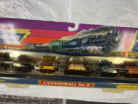 Micro Machines Trains Series Cannonball No. 9 Set Galoob 1989 Sealed New Toy