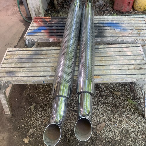Chrome Side Exhaust Pipes Set (2) Used