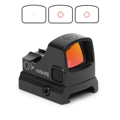 HAWKE Endurance 1x21mm Red Dot Reflex Sight 3MOA Multi-Reticle For RMSC