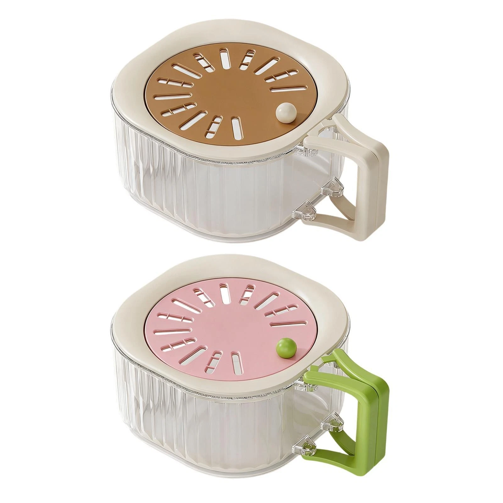 Fruit Drain Basket Refrigerator Organizer Practical Multifunctional with Lid