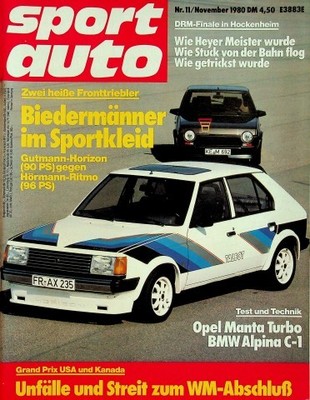 2) Sport Auto 11/1980 - Fiat Ritmo sprint mit 88PS - Talbot Matra Murena in ein