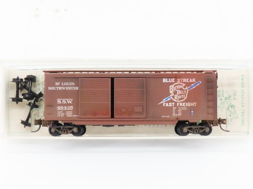 Cinturón de algodón N Micro-Trains/Kadee SSW 40' Boxcar #46435 desgastado  | Condition: Used