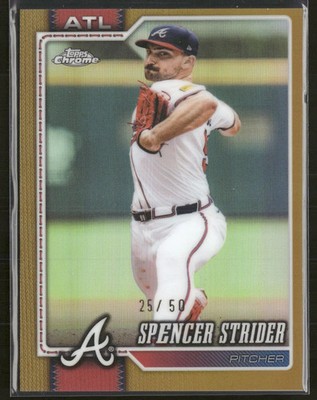 2026 Topps Chrome Gold Refractors Spencer Strider #/50 #110